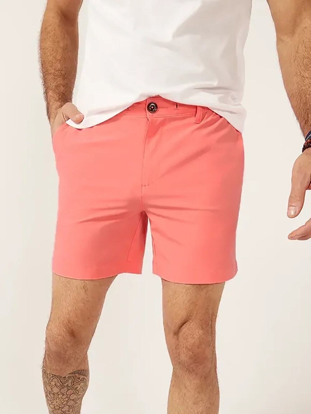 Chubbies | Men’s Cotton Sz M Red The New England 7” Preppy Summer Shorts